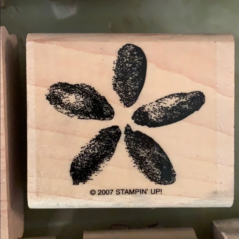 Stamp in’ Up! Clean/used rubber block stamp set